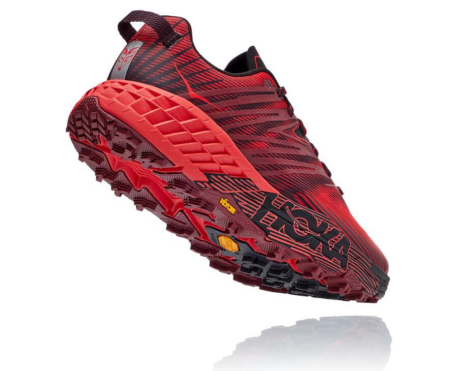 Tenis Hoka One One Trail Hombre Rojos - Speedgoat 4 - JYNT59273